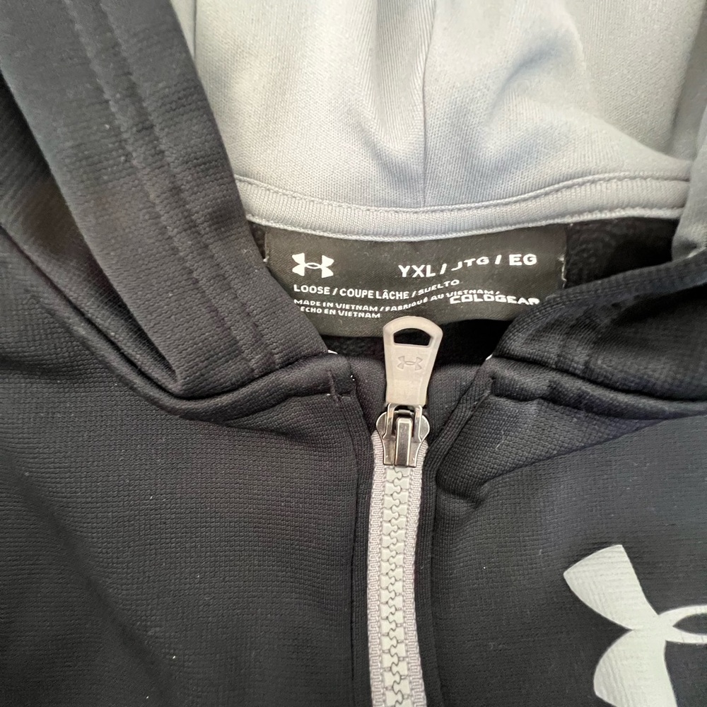 Under Armour Black and Gray Hoodie - Picture 2 of 3